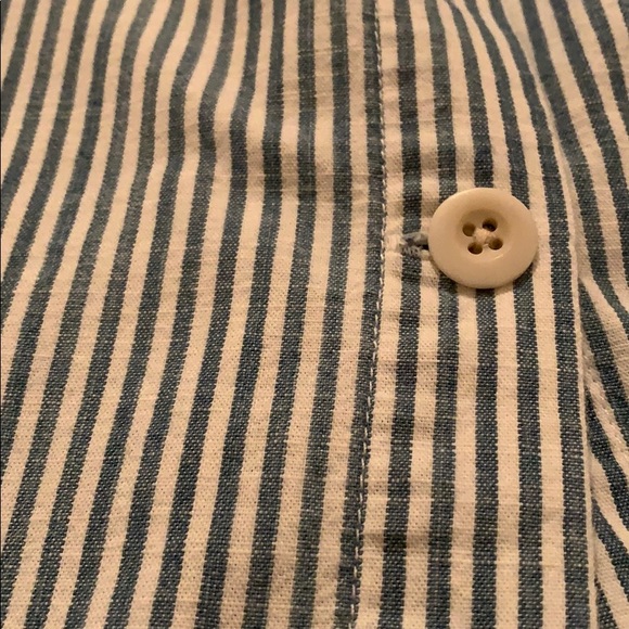 Madewell Tie & Button Front Midi Skirt in Stripe - Picture 5 of 5